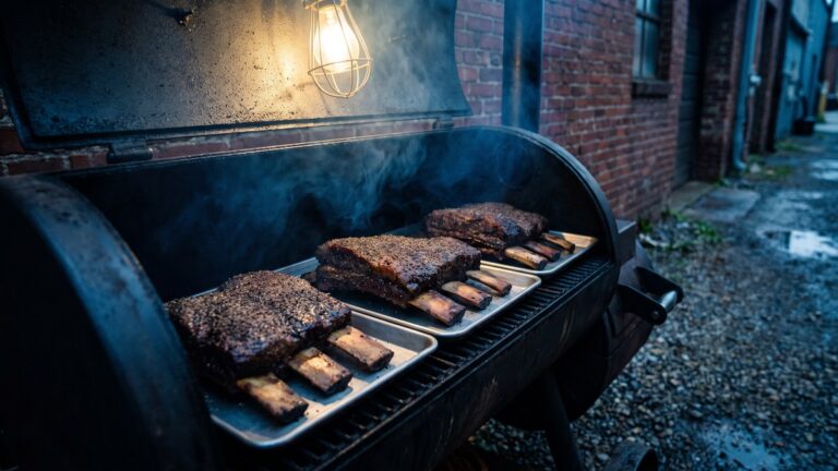 Smoked beef plate ribs